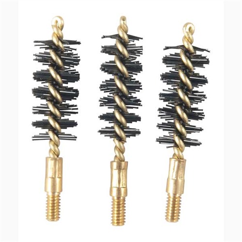 HEAVY WEIGHT NYLON HANDGUN BORE BRUSHES HEAVY WEIGHT BRUSH, NYLON, 10MM/.40/.41 CAL PISTOL, 3 PACK