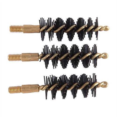 HEAVY WEIGHT NYLON HANDGUN BORE BRUSHES HEAVY WEIGHT BRUSH, NYLON, .44/.45 CALIBER PISTOL, 3 PACK