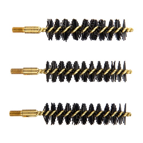 HEAVY WEIGHT NYLON MUZZLELOADER RIFLE BORE BRUSH HEAVY WEIGHT BRUSH, NYLON, .50 CALIBER MUZZLELOADER, 3 PACK