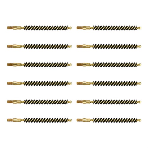 HEAVY WEIGHT NYLON RIMFIRE RIFLE BORE BRUSH 22 CALIBER HEAVY WEIGHT NYLON RIMFIRE RIFLE BRUSH 12 PACK