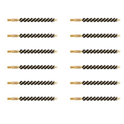 HEAVY WEIGHT NYLON CENTERFIRE RIFLE BORE BRUSH HEAVY WEIGHT NYLON RIFLE BRUSH 243/25 CALIBER 12 PACK