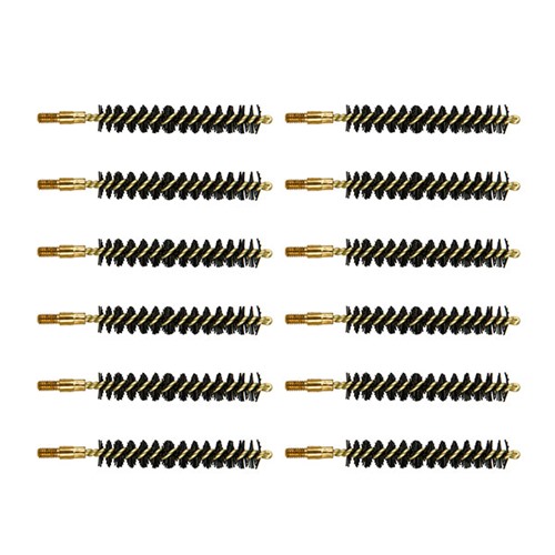 HEAVY WEIGHT NYLON CENTERFIRE RIFLE BORE BRUSH HEAVY WEIGHT NYLON RIFLE BRUSH 35/38/357 CALIBER 12 PACK HEAVY WEIGHT NYLON CENTERFIRE RIFLE BORE BRUSH HEAVY WEIGHT NYLON RIFLE BRUSH 35/38/357 CALIBER 12 PACK