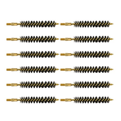 HEAVY WEIGHT NYLON CENTERFIRE RIFLE BORE BRUSH HEAVY WEIGHT NYLON RIFLE BRUSH 375 CALIBER 12 PACK HEAVY WEIGHT NYLON CENTERFIRE RIFLE BORE BRUSH HEAVY WEIGHT NYLON RIFLE BRUSH 375 CALIBER 12 PACK