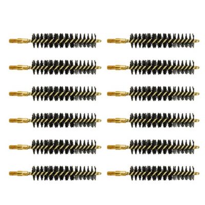 HEAVY WEIGHT NYLON CENTERFIRE RIFLE BORE BRUSH HEAVY WEIGHT NYLON RIFLE BRUSH 44/45 CALIBER 12 PACK