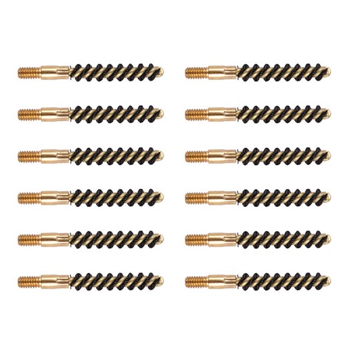 HEAVY WEIGHT NYLON HANDGUN BORE BRUSHES HEAVY WEIGHT BRUSH, NYLON, .22 CALIBER PISTOL, 12 PACK