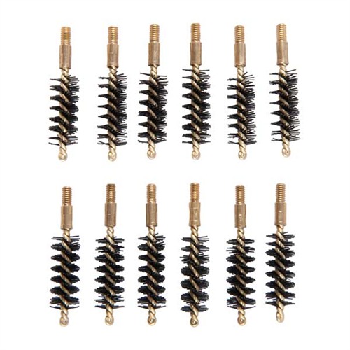 HEAVY WEIGHT NYLON HANDGUN BORE BRUSHES HEAVY WEIGHT BRUSH, NYLON, 10MM/.40/.41 CAL PISTOL, 12 PACK