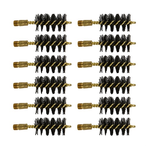 HEAVY WEIGHT NYLON SHOTGUN BORE BRUSHES HEAVY WEIGHT BRUSH, NYLON, 10 GAUGE SHOTGUN, 12 PACK