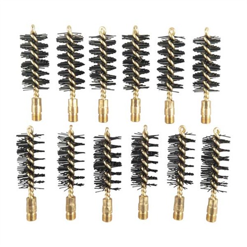 HEAVY WEIGHT NYLON SHOTGUN BORE BRUSHES HEAVY WEIGHT BRUSH, NYLON, 12 GAUGE SHOTGUN, 12 PACK