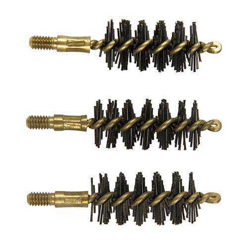 HEAVY WEIGHT NYLON HANDGUN BORE BRUSHES HEAVY WEIGHT BRUSH, NYLON, .50 CALIBER PISTOL, 3 PACK