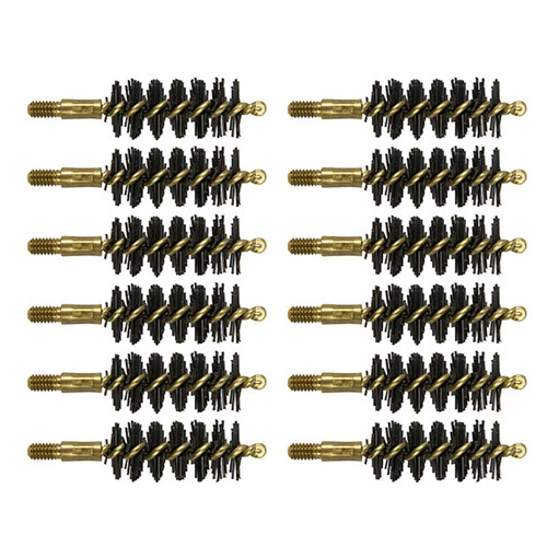 HEAVY WEIGHT NYLON HANDGUN BORE BRUSHES HEAVY WEIGHT BRUSH, NYLON, .50 CALIBER PISTOL, 12 PACK