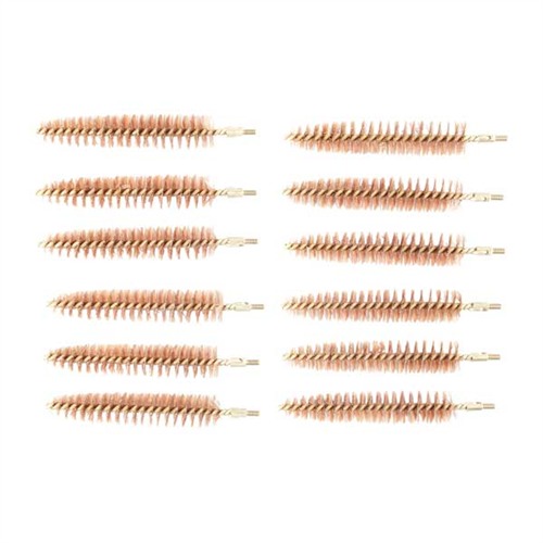 BRONZE RIFLE CHAMBER BRUSHES CHAMBER BRUSH, BRONZE, .50 CAL, 12 PACK