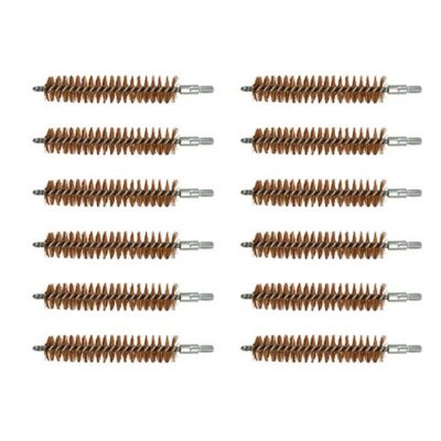BRONZE RIFLE CHAMBER BRUSHES CHAMBER BRUSH, BRONZE, BELTED/STANDARD MAGNUM, 12 PACK