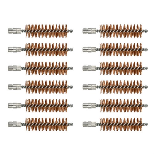 SHOTGUN CHAMBER BRUSH CHAMBER BRUSH, BRONZE, 20 GAUGE, 5/16”-27 THREAD, 12 PACK SHOTGUN CHAMBER BRUSH CHAMBER BRUSH, BRONZE, 20 GAUGE, 5/16”-27 THREAD, 12 PACK