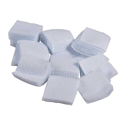 SQUARE 100% COTTON FLANNEL CLEANING PATCHES SQUARE COTTON FLANEL PATCHES, .88”, .17/.22 CAL, 100 PACK SQUARE 100% COTTON FLANNEL CLEANING PATCHES SQUARE COTTON FLANEL PATCHES, .88”, .17/.22 CAL, 100 PACK