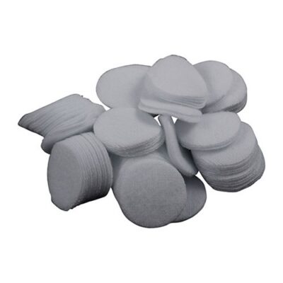 ROUND 100% COTTON FLANNEL CLEANING PATCHES ROUND COTTON FLANNEL PATCHES, .88”, .17/.22 CAL, 100 PACK