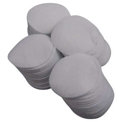 ROUND 100% COTTON FLANNEL CLEANING PATCHES ROUND COTTON FLANNEL PATCHES, 1.75”, 7MM/9MM, 100 PACK