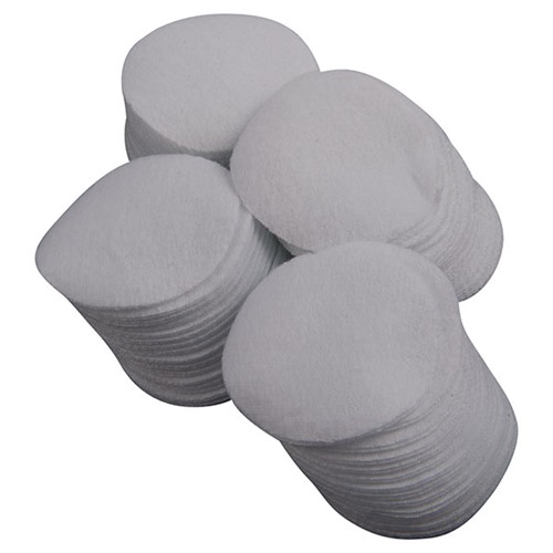 ROUND 100% COTTON FLANNEL CLEANING PATCHES ROUND COTTON FLANNEL PATCHES, 1.75”, 7MM/9MM, 100 PACK