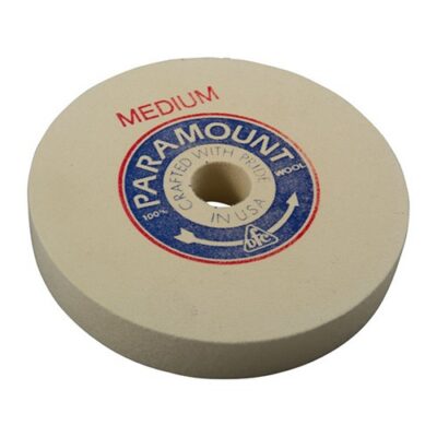 FELT POLISHING WHEELS 6” MEDIUM FELT POLISHING WHEEL 1” ARBOR