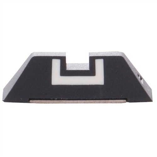 Sight, Rear, FXD, 6.9mm REAR FIXED SIGHT 6.9MM FOR GLOCK BLACK W/WHITE OUTLINE Sight, Rear, FXD, 6.9mm REAR FIXED SIGHT 6.9MM FOR GLOCK BLACK W/WHITE OUTLINE