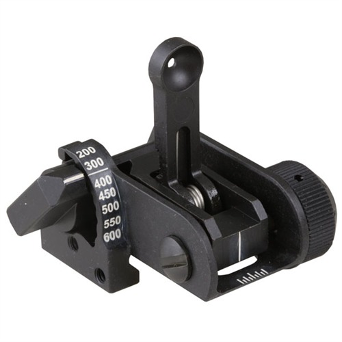 AR-15  USGI BACKUP IRON REAR SIGHT AR-15 FLIP-UP ADJ USGI BACKUP IRON REAR SIGHT BLACK
