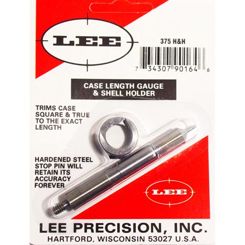 CASE LENGTH GAUGES LEE LENGTH GAUGE/ SHELLHOLDER, .375 H&H CASE LENGTH GAUGES LEE LENGTH GAUGE/ SHELLHOLDER, .375 H&H
