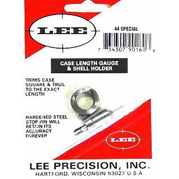 CASE LENGTH GAUGES LEE LENGTH GAUGE/ SHELLHOLDER, .44 SPECIAL CASE LENGTH GAUGES LEE LENGTH GAUGE/ SHELLHOLDER, .44 SPECIAL