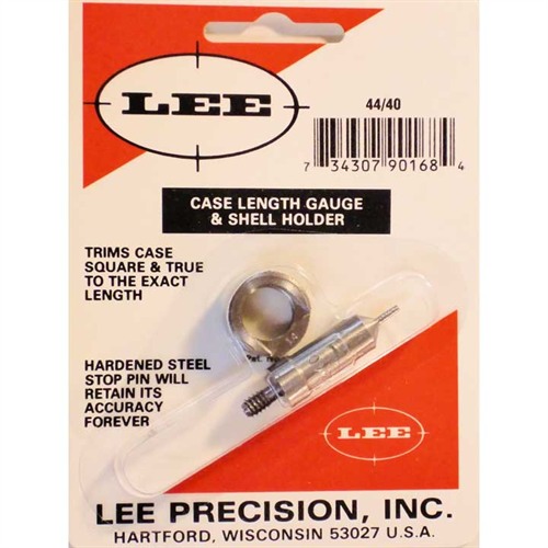 CASE LENGTH GAUGES LEE LENGTH GAUGE/ SHELLHOLDER, 44/40 WCF CASE LENGTH GAUGES LEE LENGTH GAUGE/ SHELLHOLDER, 44/40 WCF