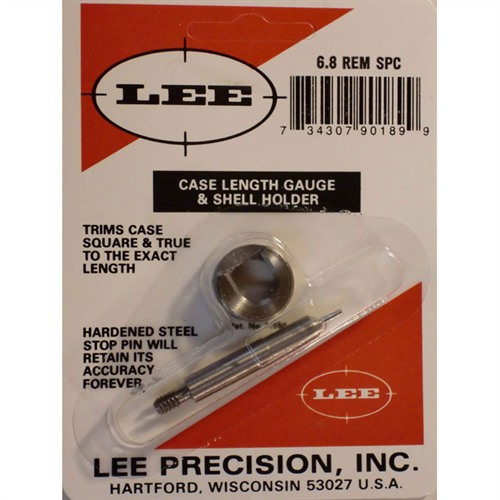 CASE LENGTH GAUGES LEE LENGTH GAUGE/ SHELLHOLDER, 6.8 REM SPECIAL CASE LENGTH GAUGES LEE LENGTH GAUGE/ SHELLHOLDER, 6.8 REM SPECIAL