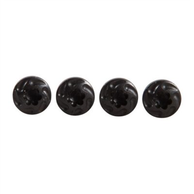 1911 Custom Grip Screws TURBO SCREWS (4) FS BLK OUT