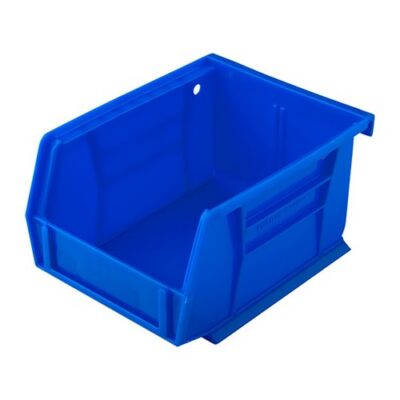 STACKABLE STORAGE BINS STACKABLE BULLET BIN, SMALL, BLUE
