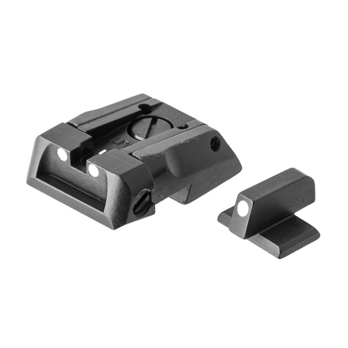 LPA NOVAK ADJUSTABLE SIGHT SETS WHITE DOT SET, ADJUSTABLE, NOVAK STYLE LPA NOVAK ADJUSTABLE SIGHT SETS WHITE DOT SET, ADJUSTABLE, NOVAK STYLE