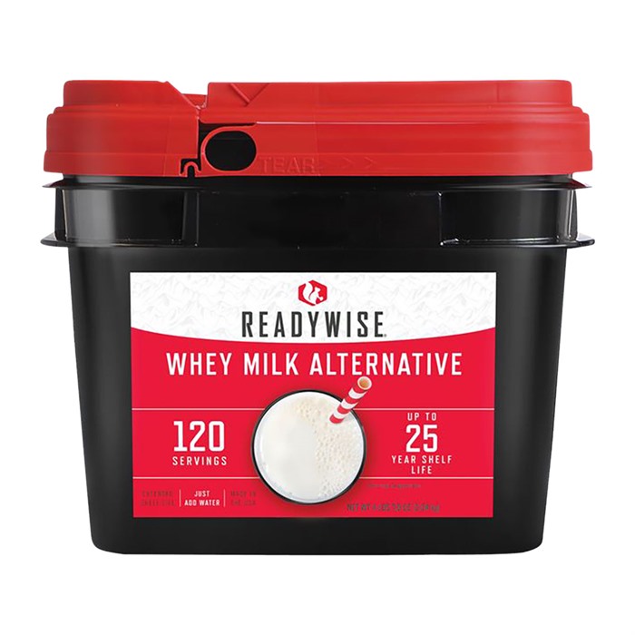 120 SERVINGS EMERGENCY WHEY MILK ALTERNATIVE 120 SERVINGS OF LONG-TERM DRY POWDERED WHEY MILK