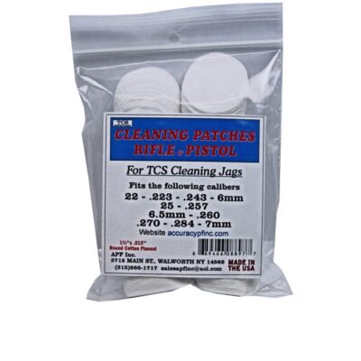 TCS CLEANING PATCHES TCS CLEANING PATCHES 22 CALIBER – 7MM