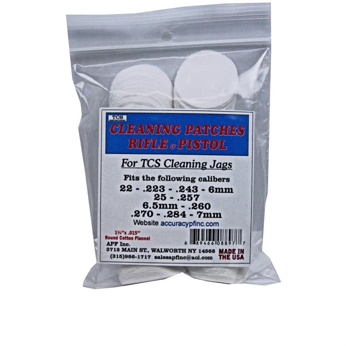 TCS CLEANING PATCHES TCS CLEANING PATCHES 22 CALIBER – 7MM TCS CLEANING PATCHES TCS CLEANING PATCHES 22 CALIBER – 7MM