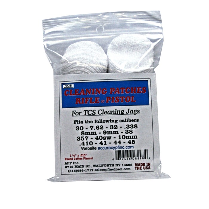 TCS CLEANING PATCHES TCS CLEANING PATCHES 30 CALIBER – 45 CALIBER TCS CLEANING PATCHES TCS CLEANING PATCHES 30 CALIBER – 45 CALIBER