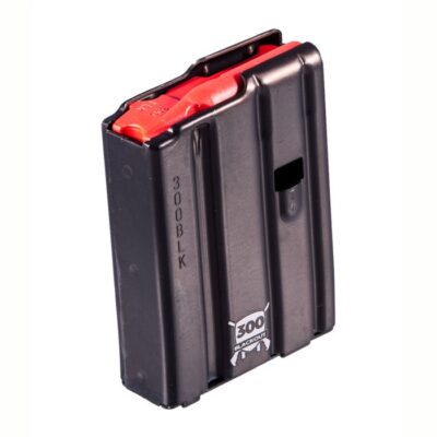 AR-15 300 BLACKOUT MAGAZINES W/ RED FOLLOWER AR-15 300 BLK ALUMINUM MAGAZINE W/ RED FOLLOWER 10 RD