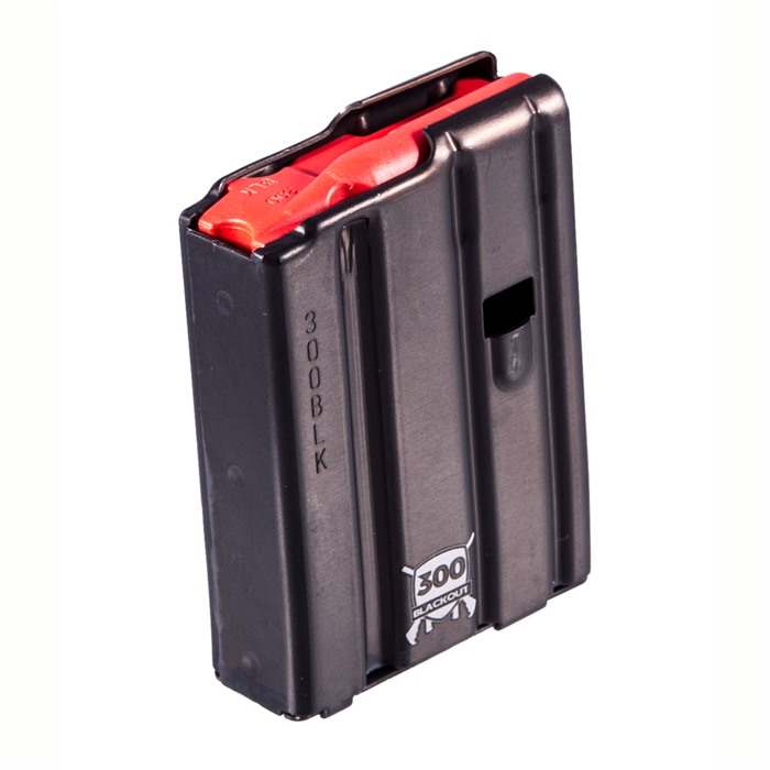 AR-15 300 BLACKOUT MAGAZINES W/ RED FOLLOWER AR-15 300 BLK ALUMINUM MAGAZINE W/ RED FOLLOWER 10 RD AR-15 300 BLACKOUT MAGAZINES W/ RED FOLLOWER AR-15 300 BLK ALUMINUM MAGAZINE W/ RED FOLLOWER 10 RD