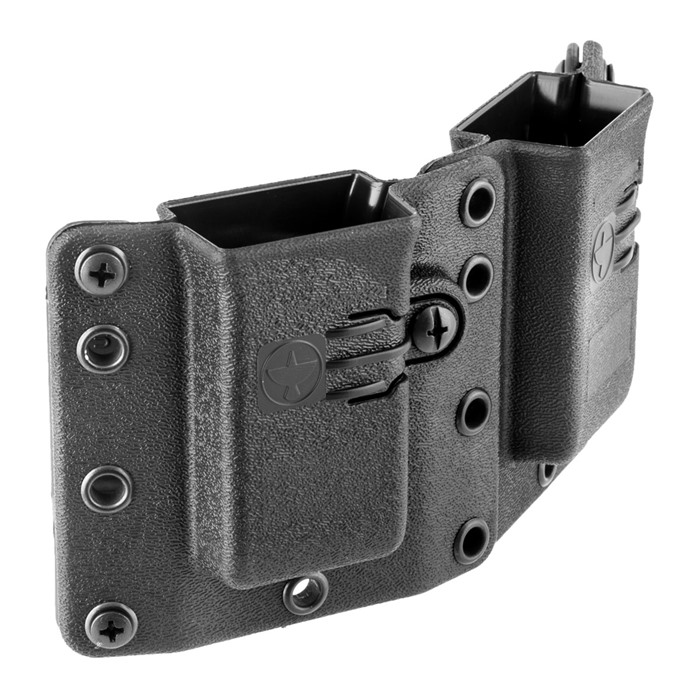 COPIA DOUBLE MAGAZINE CARRIER COPIA DOUBLE PISTOL MAG CARRIER 9/40 BLACK STANDARD COPIA DOUBLE MAGAZINE CARRIER COPIA DOUBLE PISTOL MAG CARRIER 9/40 BLACK STANDARD
