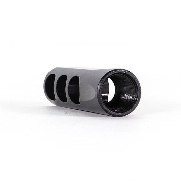 AR-15 STREAMLINE MUZZLE BRAKE SLIM 5.56 NATO 3-PORT MUZZLE BRAKE .620 1/2”-28 THREADS BLK AR-15 STREAMLINE MUZZLE BRAKE SLIM 5.56 NATO 3-PORT MUZZLE BRAKE .620 1/2”-28 THREADS BLK