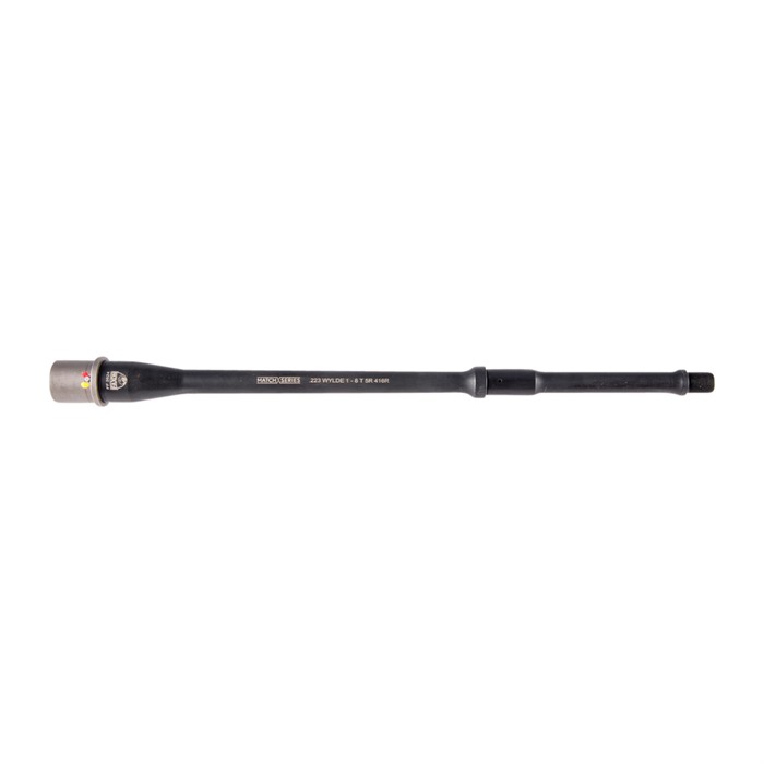 AR-15 MATCH BARRELS PENCIL PROFILE 223 WYLDE STAINLESS STEEL 5R MATCH 223 WYLDE 14.5” 1-8 TWIST PENCIL CONTOUR BBL NITRIDE