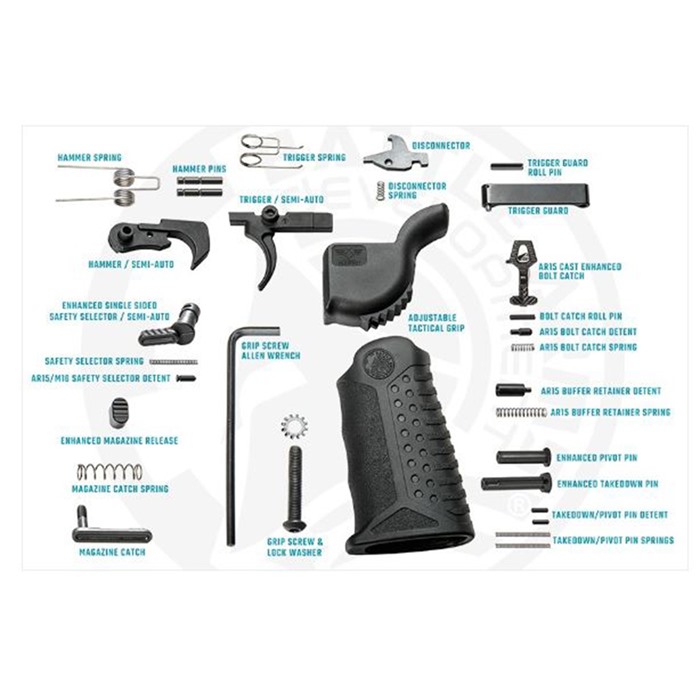 AR-15 INVESTMENT CAST COMPLETE ENHANCED LOWER PARTS KIT AR-15 INVESTMENT CAST COMPLETE ENHANCED LOWER PARTS KIT AR-15 INVESTMENT CAST COMPLETE ENHANCED LOWER PARTS KIT AR-15 INVESTMENT CAST COMPLETE ENHANCED LOWER PARTS KIT