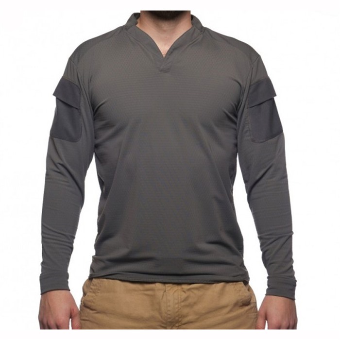 BOSS RUGBY SHIRT LONG SLEEVES BOSS RUGBY SHIRT LONG SLEEVE WOLF GREY XL