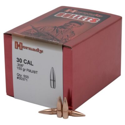 30 CALIBER (0.308”) 150GR FMJBT WITH CANNELURE BULLETS FULL METAL JACKET 30 CALIBER (.308”) 150GR BOATTAIL 500/BOX