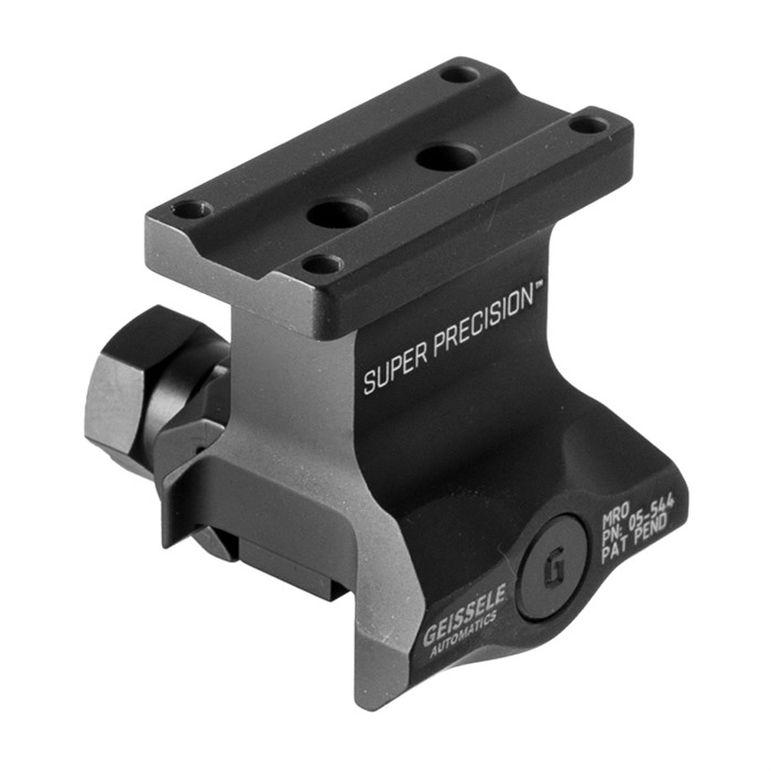 SUPER PRECISION TRIJICON MRO OPTIC MOUNT 1.93” HEIGHT HIGH OPTIC MOUNT 1.93” FOR TRIJICON MRO MATTE BLACK