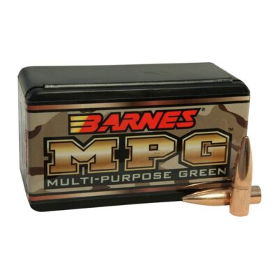 BARNES MUTLI-PURPOSE GREEN (MPG) 30 CALIBER (0.308”) BULLETS MPG 30 CAL (0.308”) HOLLOW POINT FB LF 150GR 50/BOX