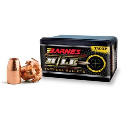 BARNES M/LE TAC-XP 357 MAGNUM (0.357”) BULLETS BARNES 357 MAG (0.357”) HOLLOW POINT FLAT BASE 125GR 40/BOX