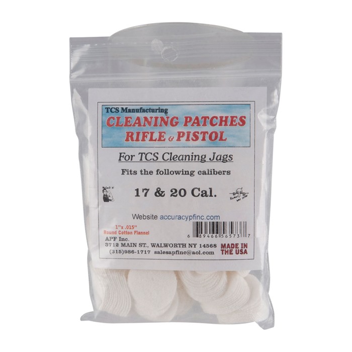 TCS CLEANING PATCHES CLEANING PATCHES 17-22 CALIBER TCS CLEANING PATCHES CLEANING PATCHES 17-22 CALIBER