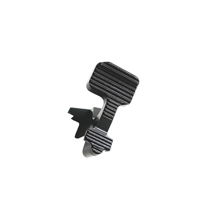 AR-15 BOLT CATCH ABC/R V3 5.56MM AR-15 ABC/R V3 BOLT CATCH REARWARD BIAS SERRATED BLACK