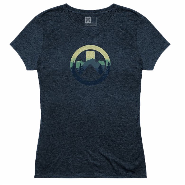 WOMEN’S CASCADE ICON LOGO CVC T-SHIRTS CASCADE ICON LOGO T-SHIRT NAVY HEATHER LARGE WOMEN’S CASCADE ICON LOGO CVC T-SHIRTS CASCADE ICON LOGO T-SHIRT NAVY HEATHER LARGE
