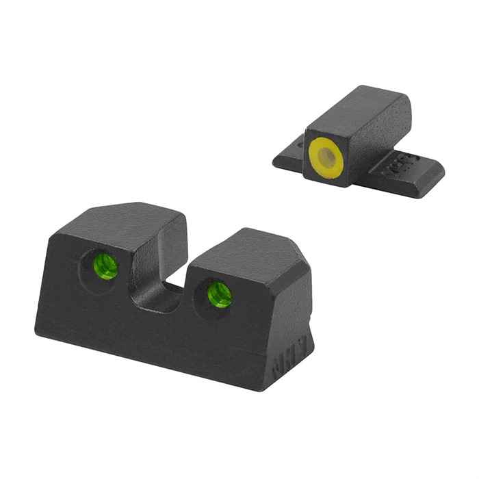 HVS SIG SAUER NIGHT SIGHT SETS HVS SET SIG P226, YELLOW OUTLINE FRONT